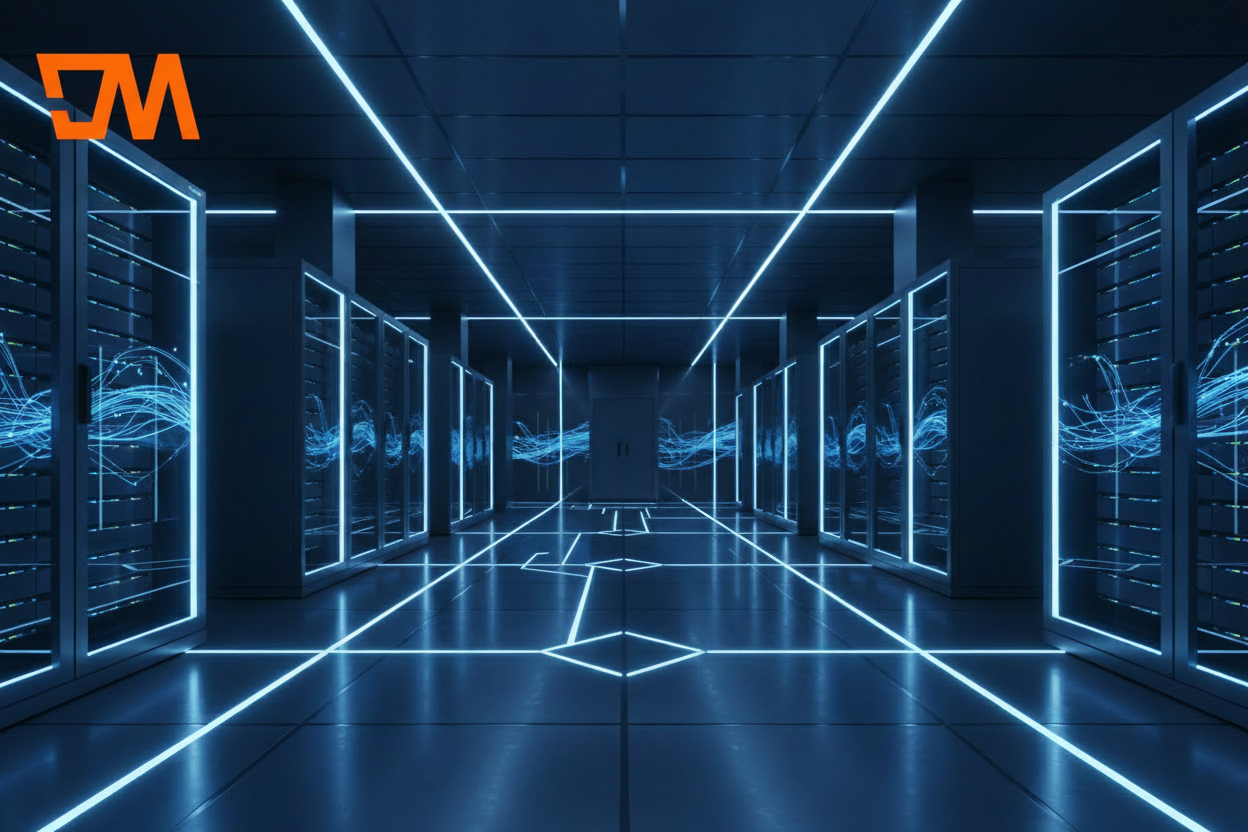 Data Center with DM Logo